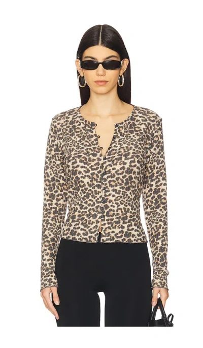 Bella Venice Olivia Cardigan In Cheetah