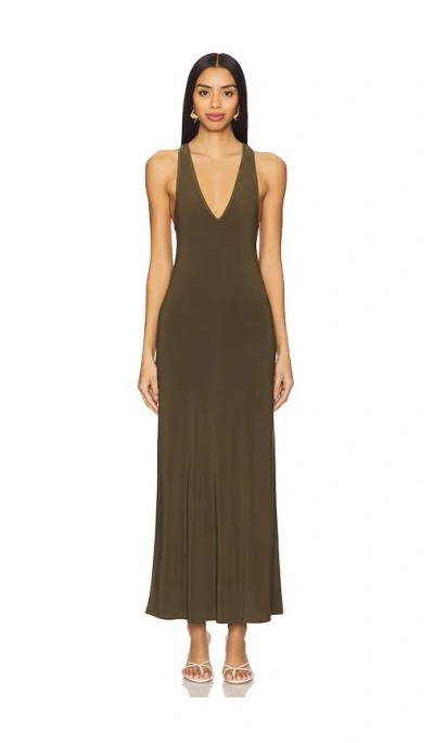 Bella Venice Scarlet Maxi Dress In Olive