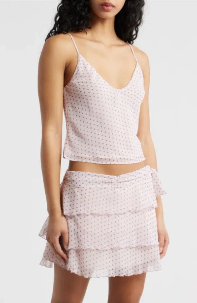 Bella Venice Sila Polka Dot Camisole In Pink