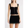 Bella Venice The Ambrose Corset Top In Black