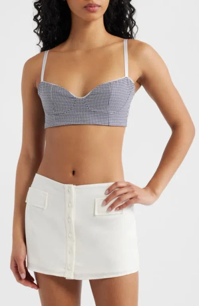 Bella Venice The Christina Crop Top In Blue