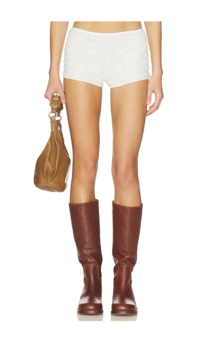 Bella Venice The Fia Ruffle Short In White
