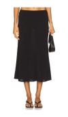 Bella Venice The Jessie Slip Skirt In Black