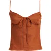 Bella Venice The Josephine Camisole In Brown