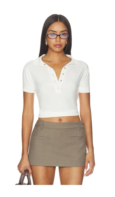 Bella Venice The Polo Tee In White