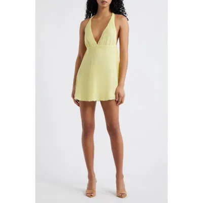 Bella Venice The Ryan Halter Minidress In Transparent