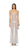 Bella Venice The Serafina Dress In Metallic Silver