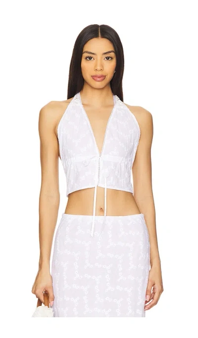 Bella Venice The Sofia Halter Top In White
