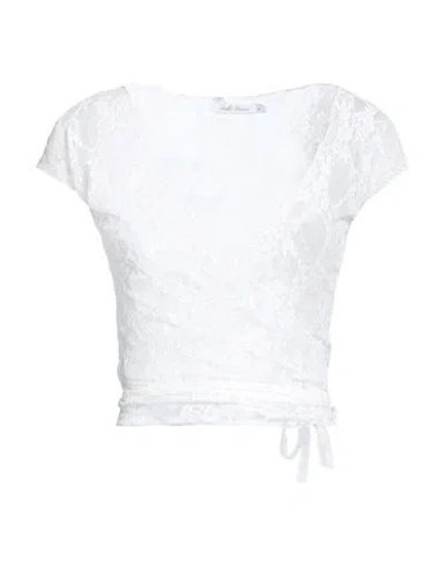 Bella Venice Woman Top White Size M Nylon, Polyester, Elastane
