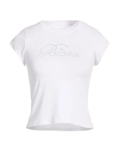 Bella Venice Woman T-shirt White Size S Polyester, Elastane