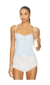 Bella Venice X Revolve Caroline Corset Top In Blue