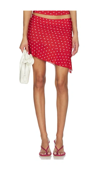 Bella Venice X Revolve Harley Skirt In Red
