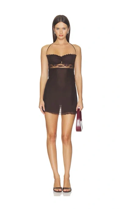 Bella Venice X Revolve The Scarlet Dress In Brown