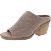 Bella Vita Alivia Womens Slip On Woven Mule Sandals In Grey