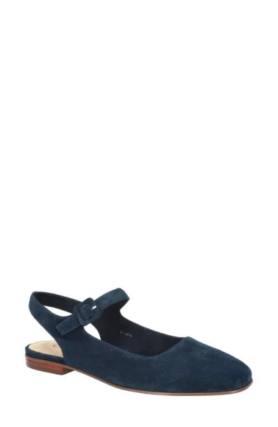 Bella Vita Andie Slingback Flat In Blue