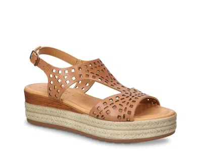 Bella Vita Ann Espadrille Wedge Sandal In Brown