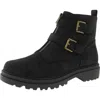 Bella Vita Arcadia Womens Zipper Faux Leather Booties In Black