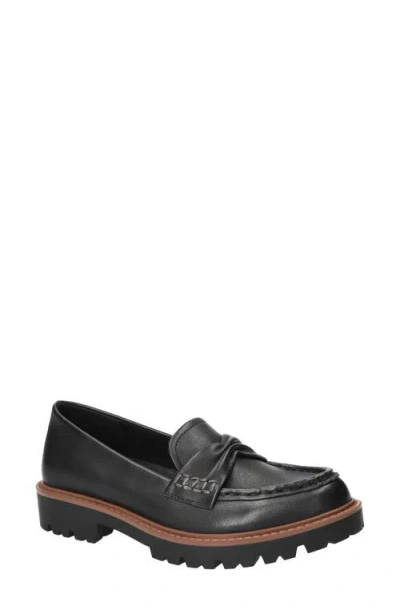 Bella Vita Avalon Lug Sole Loafer In Black