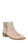 Bella Vita Beatrice Womens Block Heel Faux Suede Ankle Boots In Almond Kidsuede Leather