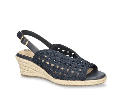 Bella Vita Bethany Espadrille Wedge Sandal In Blue