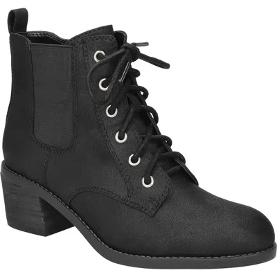 Bella Vita Bismark Womens Lace-up Manmade Ankle Boots In Black