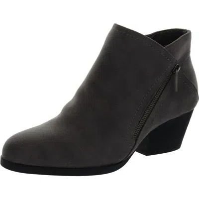 Bella Vita Bobbi Womens Faux Suede Ankle Booties In Grey