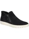 Bella Vita Camberly Womens Suede Moc Toe Ankle Boots In Black