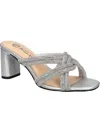 Bella Vita Carmen Womens Faux Leather Rhinestone Heels In Multi