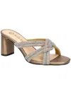 Bella Vita Carmen Womens Faux Leather Rhinestone Heels In Multi