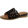 Bella Vita Cas-italy Womens Cushioned Footbed Leather Slide Sandals In Multi