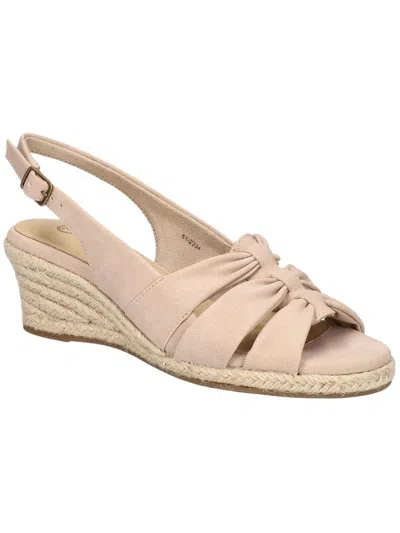 Bella Vita Cheerful Womens Faux Suede Textured Espadrilles In Multi