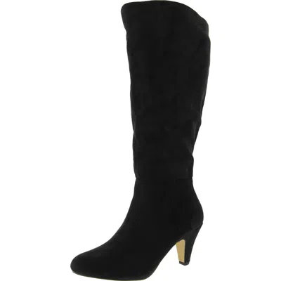Bella Vita Corinne Plus Womens Wide Calf Faux Suede Knee-high Boots In Multi