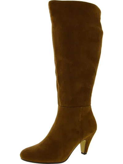 Bella Vita Corinne Womens Faux Suede Zipper Knee-high Boots In Multi