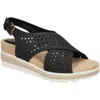 Bella Vita Women's Cosette Wedge Sandals In Black