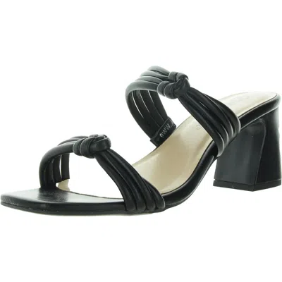 Bella Vita Danville Womens Padded Insole Faux Leather Block Heel In Black