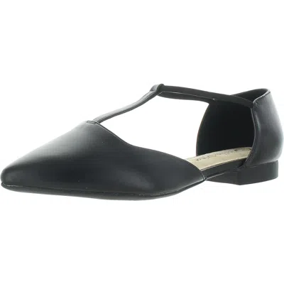 Bella Vita Darby Womens Cushioned Footbed Faux Leather D'orsay In Black