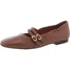 Bella Vita Davenport Womens Leather Square Toe Mary Janes In Dark Tan Leather
