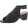 Bella Vita Dayana Womens Faux Leather Round Toe Block Heel In Black