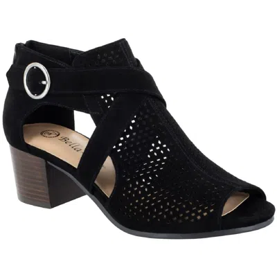 Bella Vita Delaney Womens Faux Suede Open Toe Heels In Multi