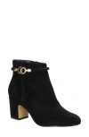 Bella Vita Diaz Womens Suede Block Heel Ankle Boots In Black