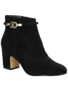 Bella Vita Diaz Womens Suede Block Heel Ankle Boots In Multi