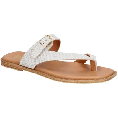 Bella Vita Doe Italy Womens Leather Slip On Slide Sandals In Multi
