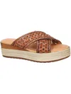 Bella Vita Exa-italy Espadrille Platform Slide Sandal In Brown