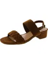 Bella Vita Ellison Womens Faux Suede Ankle Strap Heels In Multi
