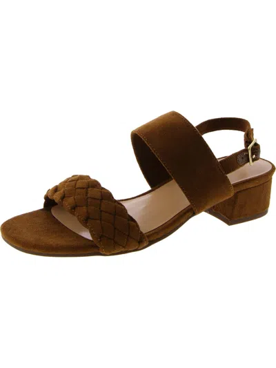 Bella Vita Ellison Womens Faux Suede Ankle Strap Heels In Multi