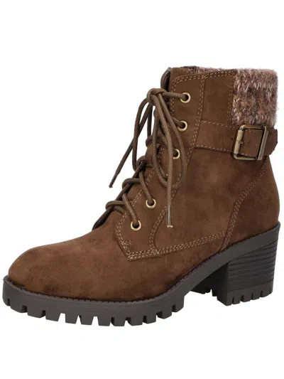 Bella Vita Ethel Womens Knit La Ankle Boots In Brown