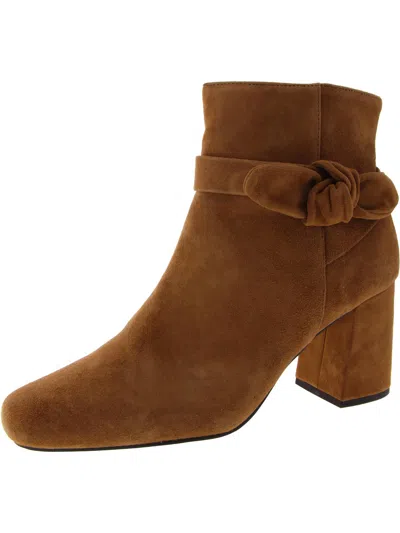 BELLA VITA FELICITY WOMENS SUEDE BOW BOOTIES
