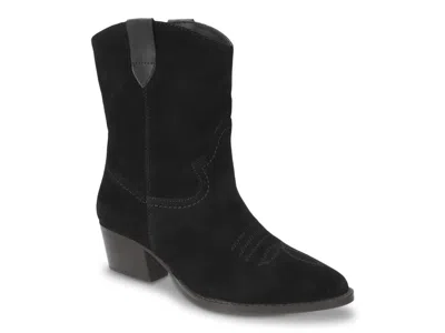 Bella Vita Frontier Cowboy Bootie In Black
