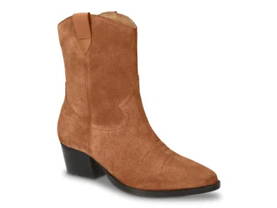 Bella Vita Frontier Cowboy Bootie In Brown