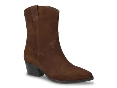 Bella Vita Frontier Cowboy Bootie In Brown